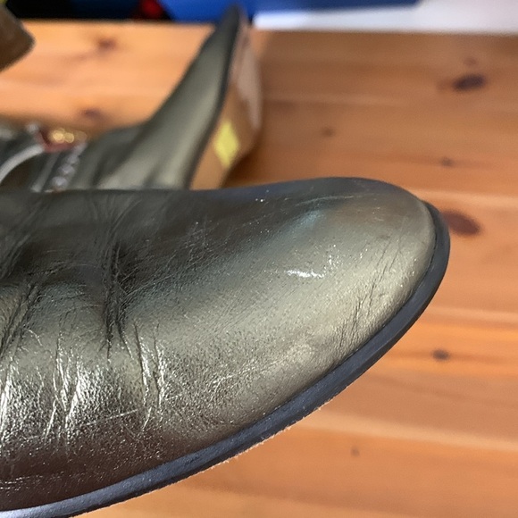 Vintage Gomez  Rivas Boots Olive Green Leather,Suede,Snakeskin - Picture 10 of 14